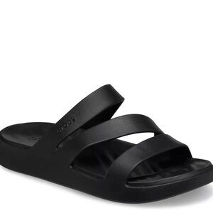 CROCS Black Getaway Strappy Sandals